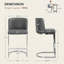 Tabouret de comptoir rembourré 26 po Bittencourt-723689588-710901363