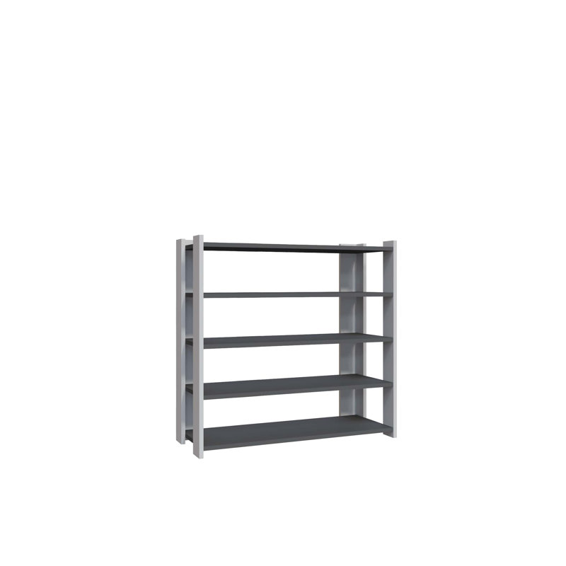 Gordon 16 Pair Shoe Rack, White Anthracite