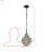Flow 1-Light Twist Mini Pendant - Matte Black/French Gold