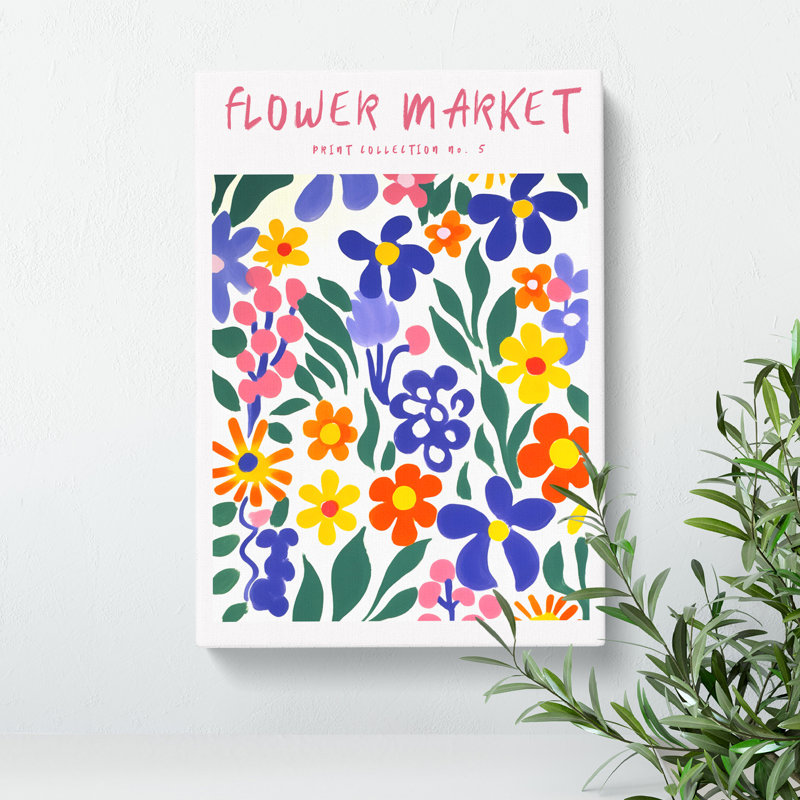 XMKTMKT-277 Flower Market Exhibition Collection No.5 - Wrapped Canvas Print, 76cm H x 50cm W x 3cm D