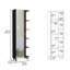 Armoire à linge en miroir, quatre tablettes intérieures, cinq tablettes extérieures-1248561006