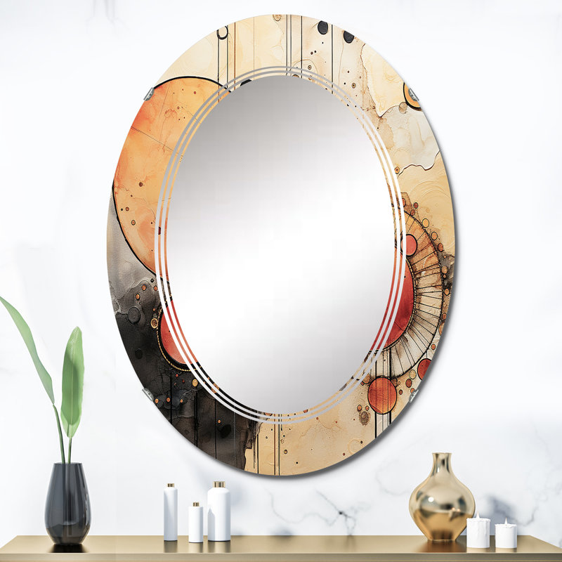 Kasterlee - Miroir mural moderne ovale, 36 po x 24 po