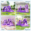 Château gonflable avec glissade et soufflerie d'air - Château gonflable pour enfants-128337044
