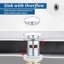 Drain escamotable en acier inoxydable pour salle de bain avec trop-plein (1 pièce)-112387344