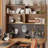 Burlywood L-Shaped Solid Wood desks-108600564-108600563