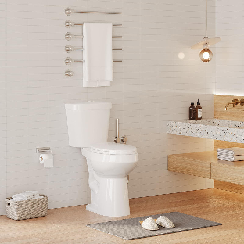 Toilette allongée deux pièces 21 po de hauteur ADA - 1,28 GPF, siège à fermeture douce, certifié CUPC