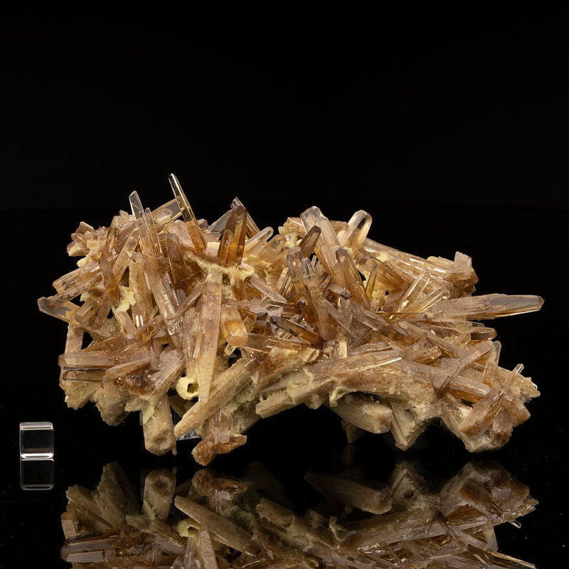 Soufre sur barite d'or de la Pologne