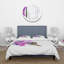 Fuchsia fleur rétro - ensemble de housse de couette traditionnel - microfibre de polyester-66389886