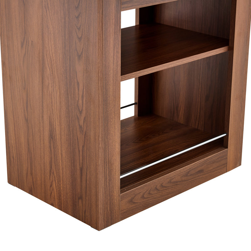 Table de salle à manger extensible de 150 à 180 cm, couleur noyer, armoire de rangement multifonctionnelle, base coulissante, esthétique bicolore, peut accueillir de 12 à 20 cm de table rectangulaire extensible, extension silencieuse.