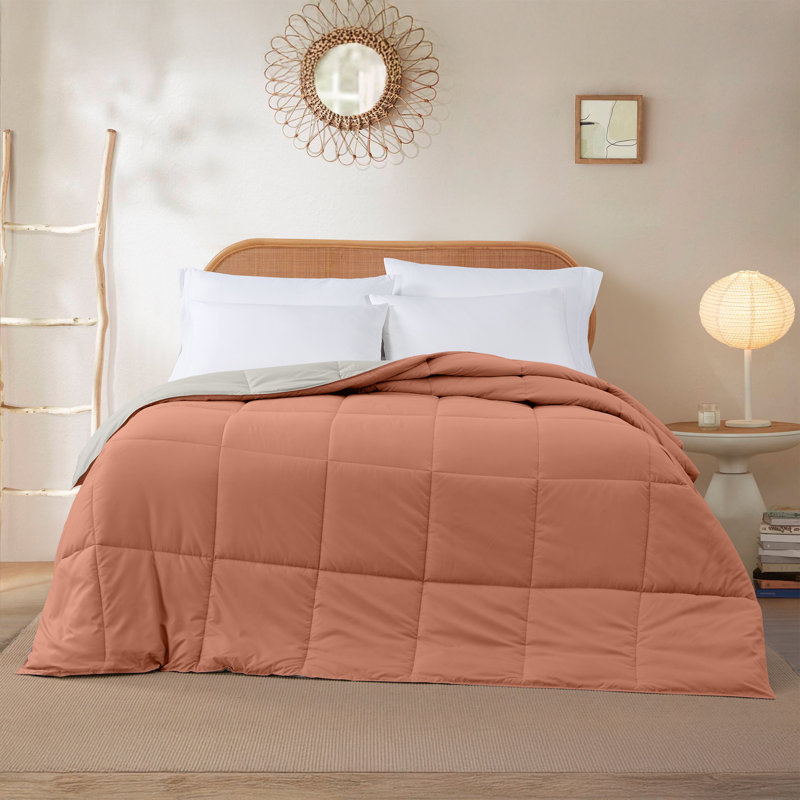 Modern Threads Comforter Duvet Insert, Reversible Quilted Down Alternative Comforter with Corner Tabs, All Season Bedding