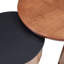Table basse ronde gigogne avec tiroir