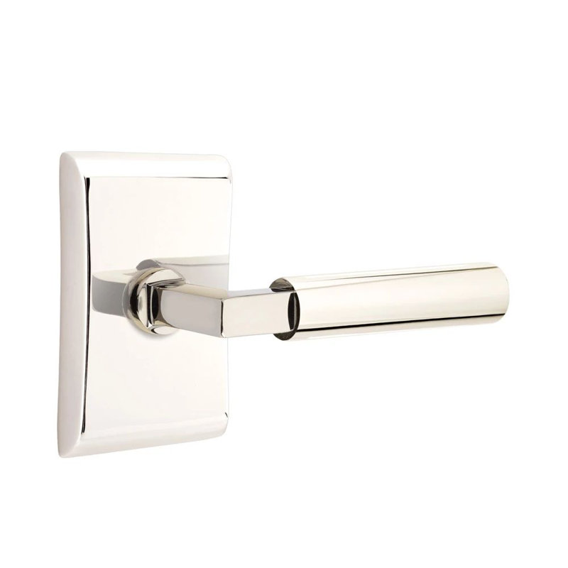 Levier de porte de passage, Gauche, Nickel poli