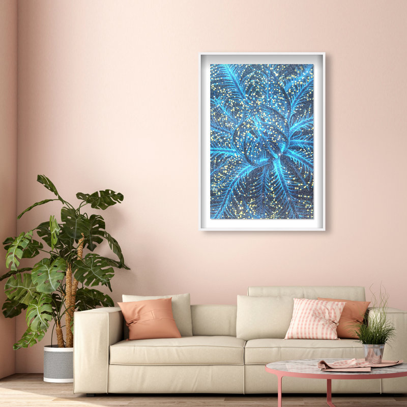 Neon Bloom Shadowbox Animals Print by Oliver Gal, Black Frame, 10 x 15, 16.5"H x 11.5"W, White Shadowbox