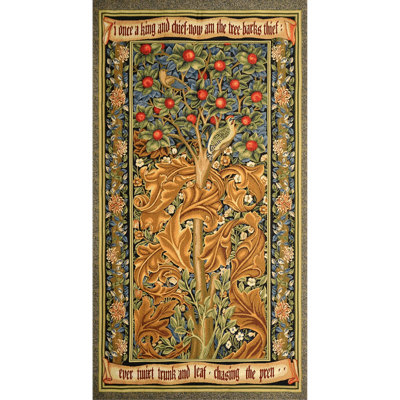 Tapisserie en polyester et arbre de vie en polyester