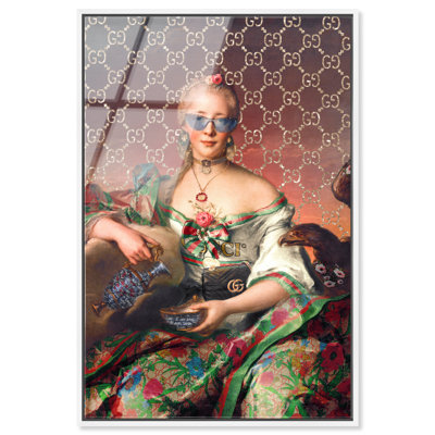 City Lady Canvas Fashion Print by Oliver Gal