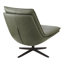 Chaise longue pivotante en cuir Delana-112574277
