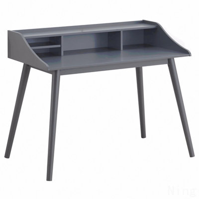 Bureau d'écriture gris, 4 compartiments