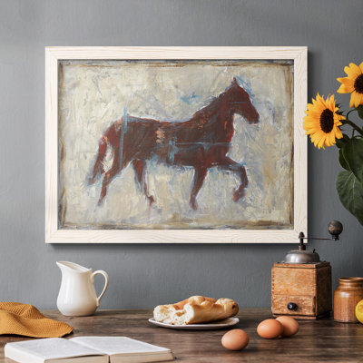 Iron Equine II, peinture sur toile encadrée