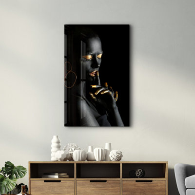 Elegant Tempered Glass Wall Art Painting, 13.8 x 21.7 inches | 100% Tempered Glass, Thickness: 0.16 inches | UV Printed for Vibrant Colors | Perfect for Home Decor, Living Room, & Office Spaces