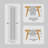Cotton Blend Hemstitched Embroidered Striped Table Runner With Tassels-113878480-113878478