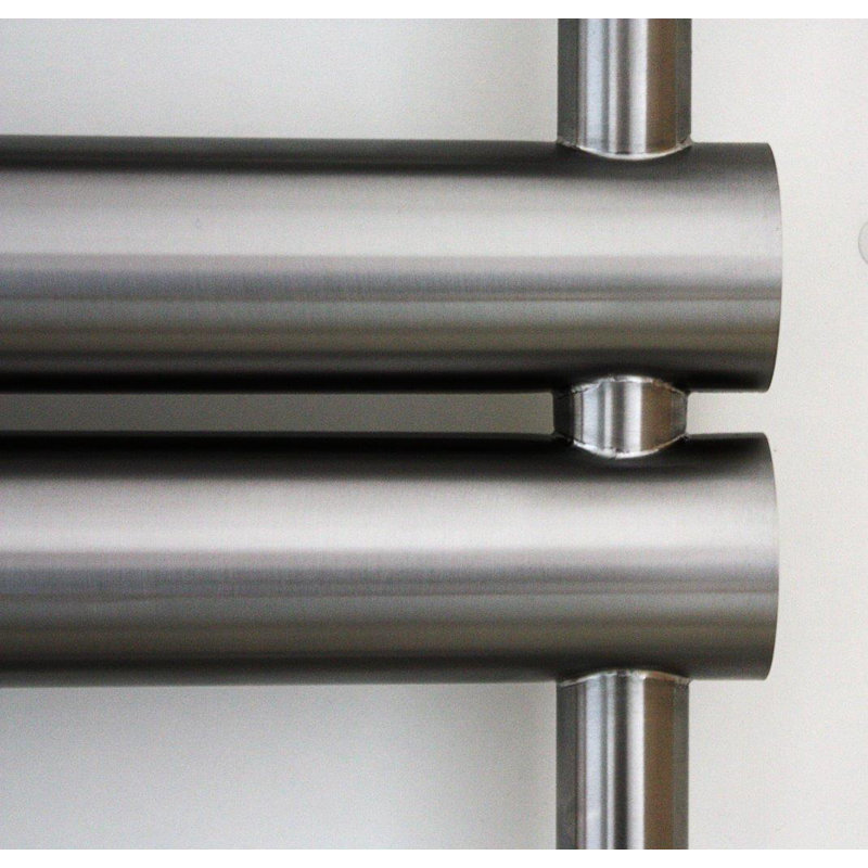 Jalisa Vertical Designer Radiator, 70.5cm H x 50cm W x 6cm D, Brushed Matt
