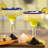 Hand Blown Margarita Glasses Set Of 6