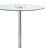 Round Bar Table with LED Light in Clear and Silver