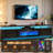 Smart Fireplace Tv Stand For 80/90 Inch Tvs, With Wi-Fi & App Control, Multi-Color Led Lights, Modern Electric Fireplace Tv Console For Living Room-2134808413-2134808415