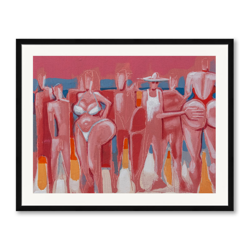 The Playa V Print, Black Framed Paper, 25.25" H x 31.25" W