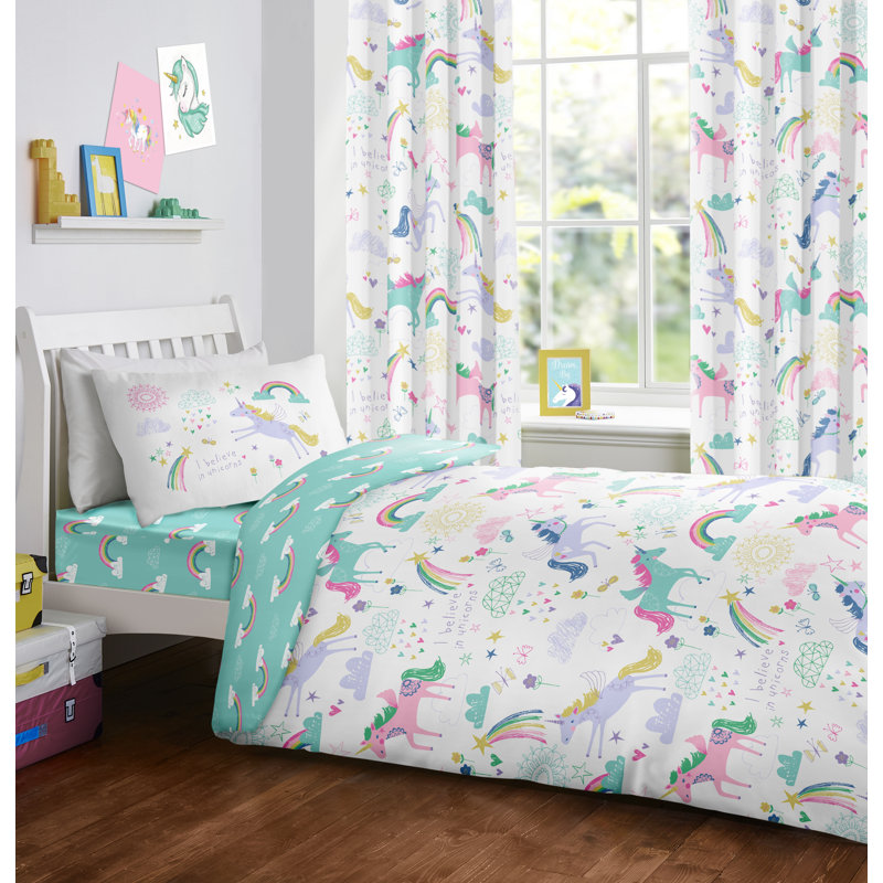 Rainbow Unicorn Fitted Sheet