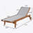 Outdoor Wood Frame Chaise Lounge-928842308
