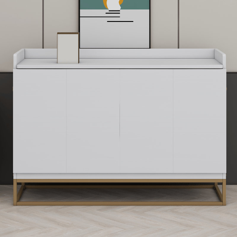 Lit escamotable avec pieds en fer, Blanc