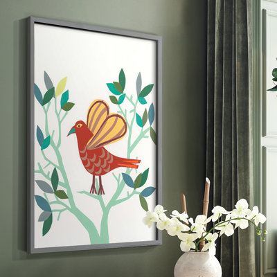 Whitty Bird I, reproduction encadrée - bois massif