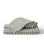 Ensemble de housse de couette en 100% coton délavé à carreaux vichy-122785690-122785693