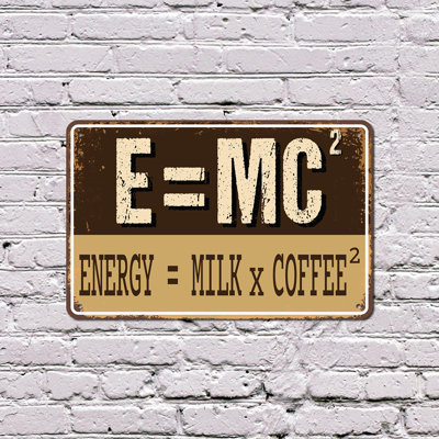 Coffee Is Importanter 10 Inch x 14 Inch Plastic Sign Grammar Later Caffeine Now Durable Weatherproof Perfect for Kitchens Break Rooms Desks Fun Gift for Coffee Lovers Teachers Students Coworkers