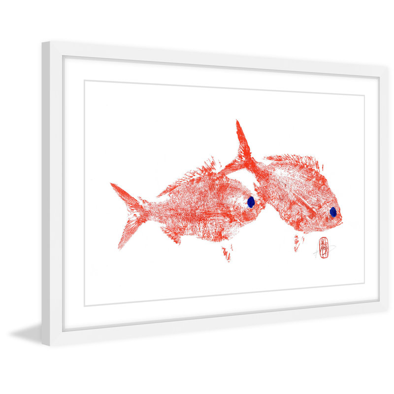 « red-la-trame », reproduction d’art encadrée, H 16 po x l 24 po x P 1,5 po