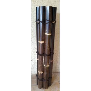 Natural Bamboo Poles for Fences Decorative Garden Stakes Backyard X-Scapes Finish: Natural, Size: 1D x 6ft. H; 25 Piece Bundle