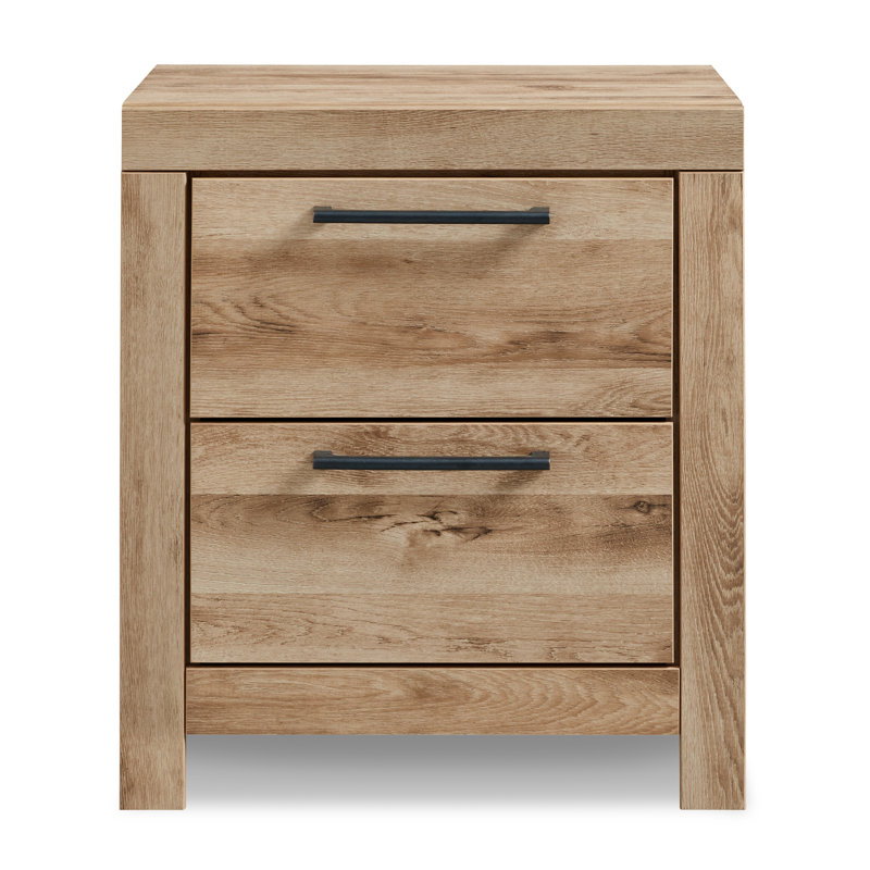 Hyanna Queen Panel Bed with Storage, Dresser, Mirror and Nightstand