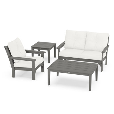 Vineyard 4-Piece Deep Seating Set by POLYWOOD