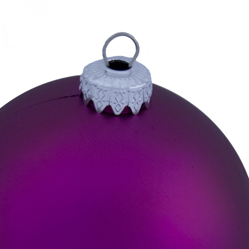 10cm Bauble, Cerise Pink Satin