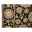 Tapis noir / brun / beige noué à la main de haute qualité et unique