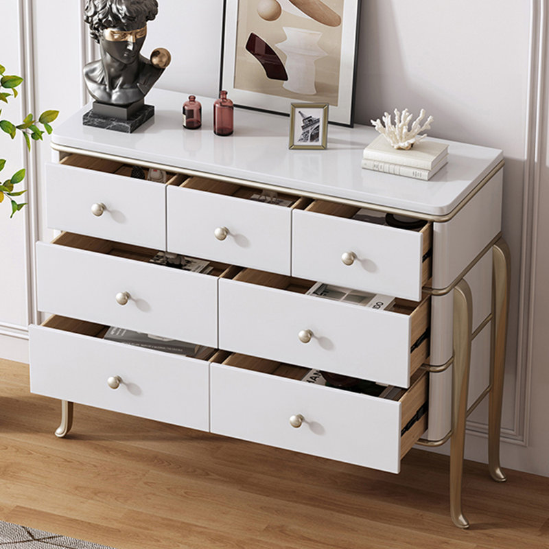 Armoire de rangement simple en bois massif de luxe léger