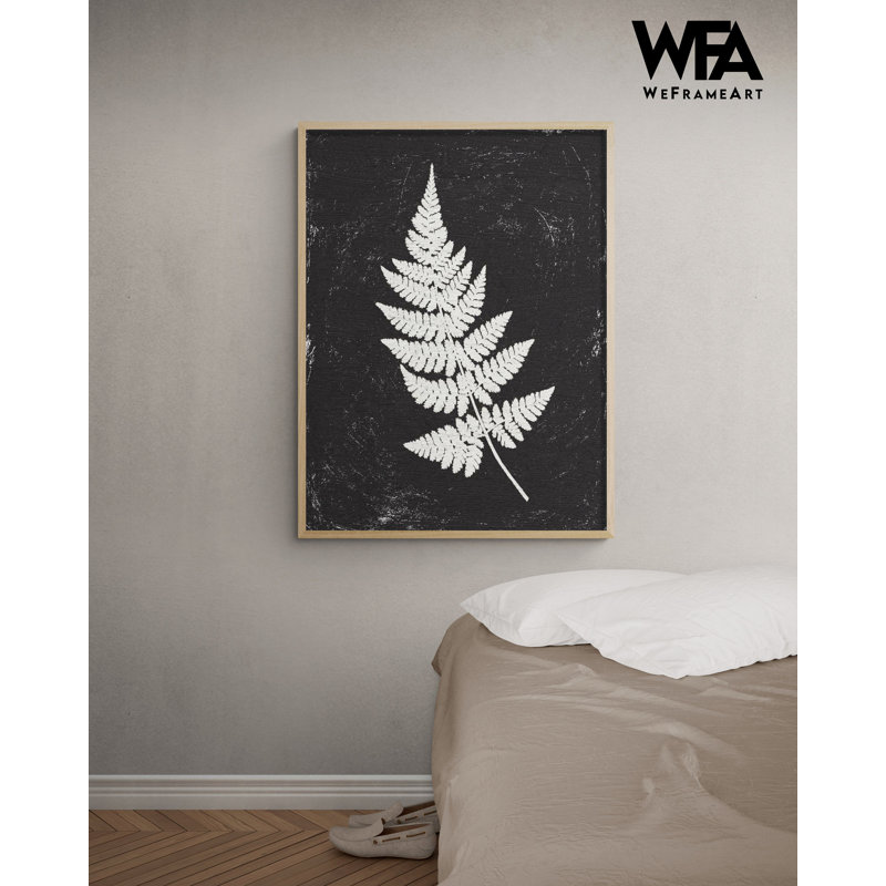 Impression de feuille noir et blanc, impression de plante encadrée, impression de feuille blanche, impression de feuille encadrée, impression botanique, art mural surdimensionné, art mural grand