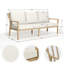 Ensemble de conversation d'extérieur en aluminium avec canapé et chaises pivotantes Vishali-96914925-96914926