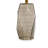 24 Inch Table Lamp, Hexagonal Textured Base, Drum Shade, Gray