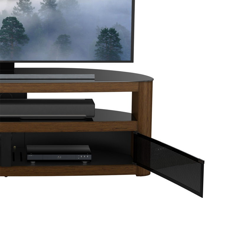 Silwell Unfinished TV Stand for TVs up to 70", Brown