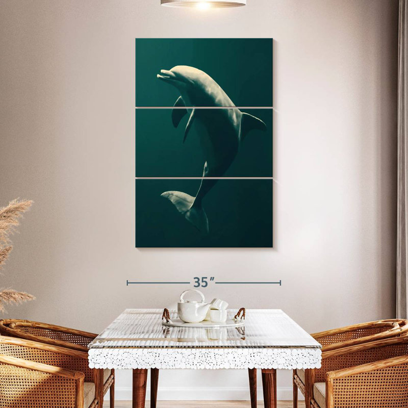 Brampt Underwater Dolphin, 57" H x 36" W