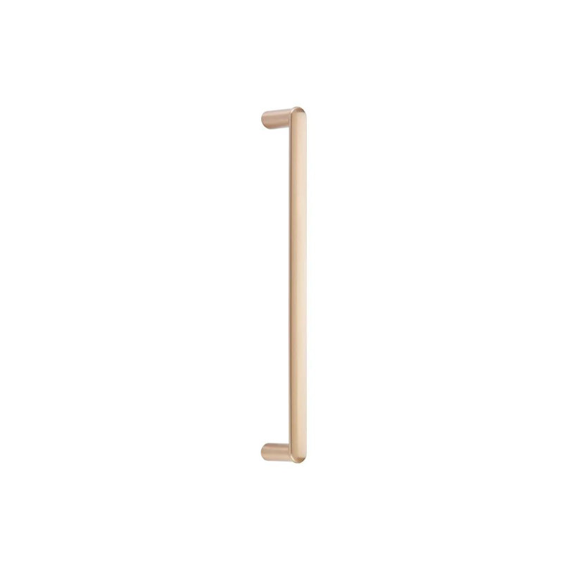 Poignée de porte de douche en verre Emtek Habitat (GBTB), 12", Laiton satiné
