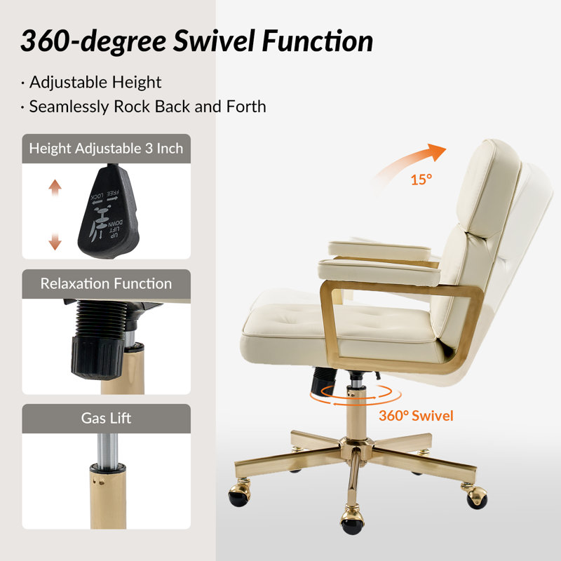 Office Chair, Ivory
