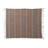 Cotton Blend Throw With Stripes And Fringe